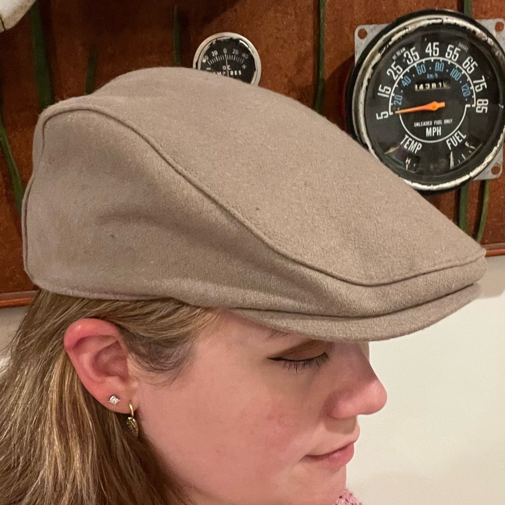Boston Scally Tan Wool Cap Size S